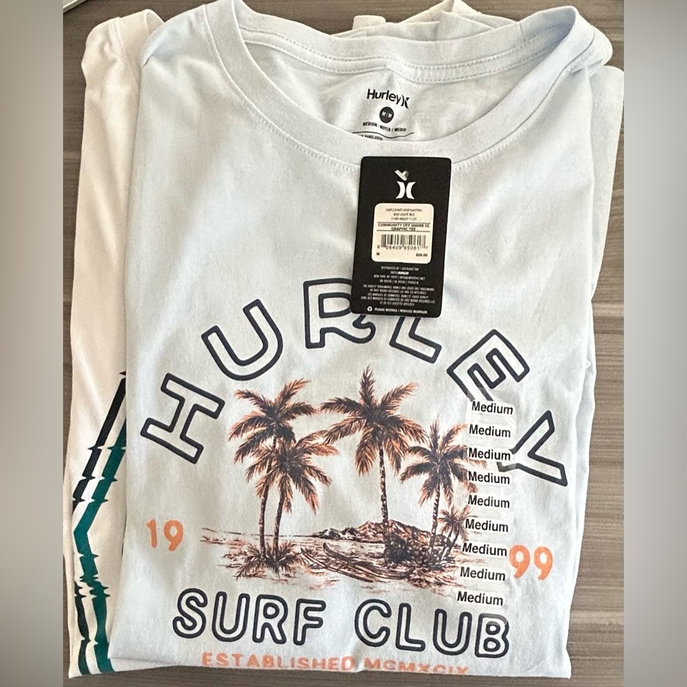2 Hurley Tees size Medium